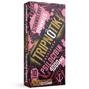 Tripnotik Strawberry Mushroom Gummies – 4000mg